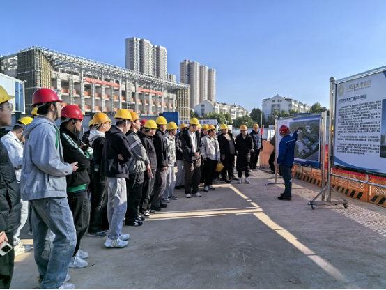 四分公司石家庄西南地表水厂项目迎来河北科技大学观摩团